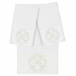 Linum Home Textiles Turkish Cotton Alyssa 3-piece Embellished Bath Towel Set White 13 Linum Home Textiles Turkish Cotton Alyssa 3-piece Embellished Bath Towel Set White -Linum Home Textiles store unnamed file 5741
