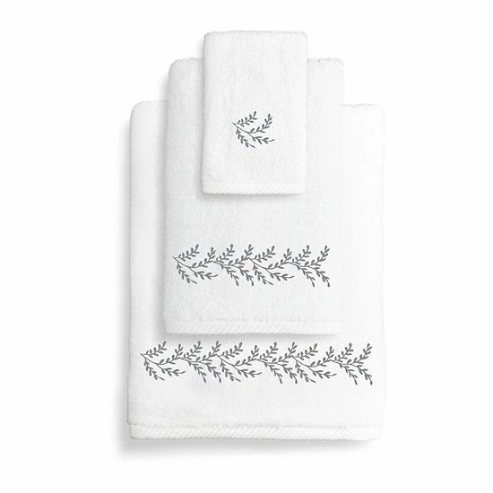 Linum Home Textiles Autumn Leaves 3-piece Bath Towel Set White Gray Linum Home Textiles Autumn Leaves 3-piece Bath Towel Set White Gray -Linum Home Textiles store unnamed file 5796