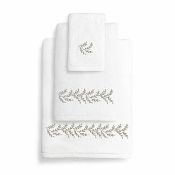 Linum Home Textiles Autumn Leaves 3-piece Bath Towel Set White Gray 4 Linum Home Textiles Autumn Leaves 3-piece Bath Towel Set White Gray -Linum Home Textiles store unnamed file 5797
