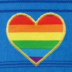 Linum Home Textiles Turkish Cotton Summer Fun Cheerful Rainbow Heart Pestemal Beach Towel Royal Blue -Linum Home Textiles store unnamed file 5871