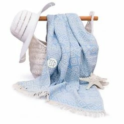 Linum Home Textiles Turkish Cotton Sea Breeze Horoscope Virgo Pestemal Beach Towel Navy Virgo -Linum Home Textiles store unnamed file 5908