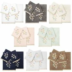 Linum Home Textiles Turkish Cotton Mariposa 4-piece Embellished Towel Set Cocoa 23 Linum Home Textiles Turkish Cotton Mariposa 4-piece Embellished Towel Set Cocoa -Linum Home Textiles store unnamed file 6069