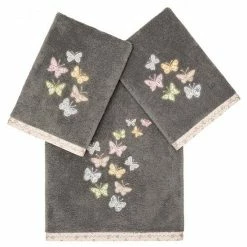 Linum Home Textiles Turkish Cotton Mariposa 3-piece Embellished Towel Set Beige -Linum Home Textiles store unnamed file 6088