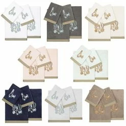 Linum Home Textiles Turkish Cotton Aaron 4-piece Embellished Towel Set Cocoa 7 Linum Home Textiles Turkish Cotton Aaron 4-piece Embellished Towel Set Cocoa -Linum Home Textiles store unnamed file 6101