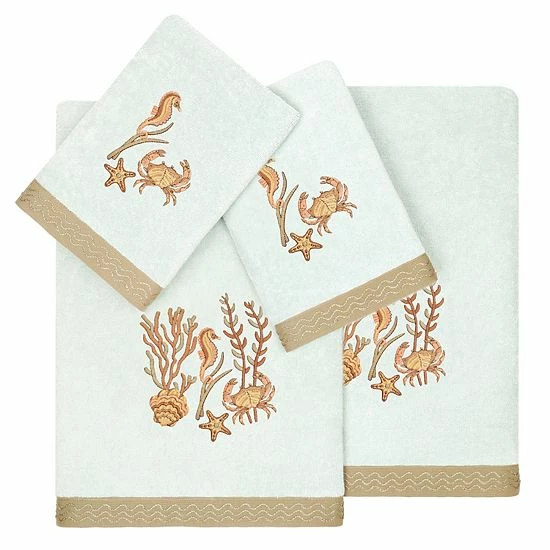 Linum Home Textiles Turkish Cotton Aaron 4-piece Embellished Towel Set Cocoa Linum Home Textiles Turkish Cotton Aaron 4-piece Embellished Towel Set Cocoa -Linum Home Textiles store unnamed file 6105