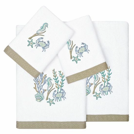 Linum Home Textiles Turkish Cotton Aaron 4-piece Embellished Towel Set Cocoa Linum Home Textiles Turkish Cotton Aaron 4-piece Embellished Towel Set Cocoa -Linum Home Textiles store unnamed file 6107