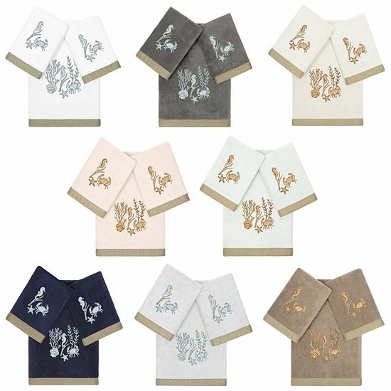 Linum Home Textiles Turkish Cotton Aaron 3-piece Embellished Towel Set Cocoa Linum Home Textiles Turkish Cotton Aaron 3-piece Embellished Towel Set Cocoa -Linum Home Textiles store unnamed file 6117