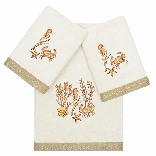 Linum Home Textiles Turkish Cotton Aaron 3-piece Embellished Towel Set Cocoa Linum Home Textiles Turkish Cotton Aaron 3-piece Embellished Towel Set Cocoa -Linum Home Textiles store unnamed file 6119
