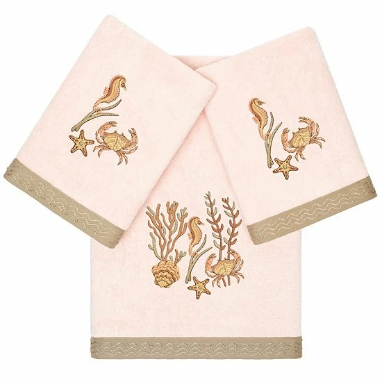 Linum Home Textiles Turkish Cotton Aaron 3-piece Embellished Towel Set Cocoa Linum Home Textiles Turkish Cotton Aaron 3-piece Embellished Towel Set Cocoa -Linum Home Textiles store unnamed file 6123