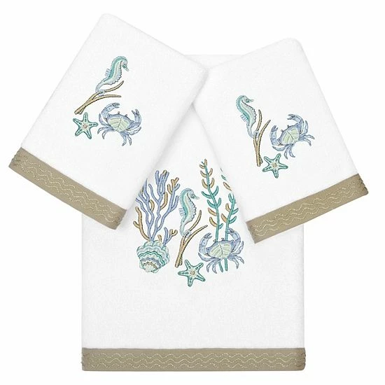 Linum Home Textiles Turkish Cotton Aaron 3-piece Embellished Towel Set Cocoa Linum Home Textiles Turkish Cotton Aaron 3-piece Embellished Towel Set Cocoa -Linum Home Textiles store unnamed file 6125