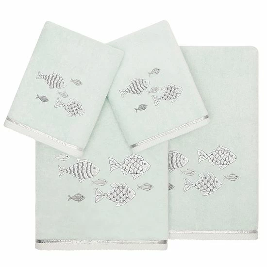 Linum Home Textiles Turkish Cotton Figi 4-piece Embellished Towel Set White Linum Home Textiles Turkish Cotton Figi 4-piece Embellished Towel Set White -Linum Home Textiles store unnamed file 6148