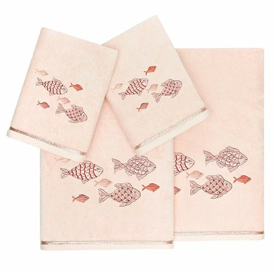 Linum Home Textiles Turkish Cotton Figi 4-piece Embellished Towel Set White Linum Home Textiles Turkish Cotton Figi 4-piece Embellished Towel Set White -Linum Home Textiles store unnamed file 6150