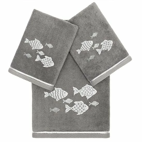 Linum Home Textiles Turkish Cotton Figi 3-piece Embellished Towel Set Charcoal Linum Home Textiles Turkish Cotton Figi 3-piece Embellished Towel Set Charcoal -Linum Home Textiles store unnamed file 6167