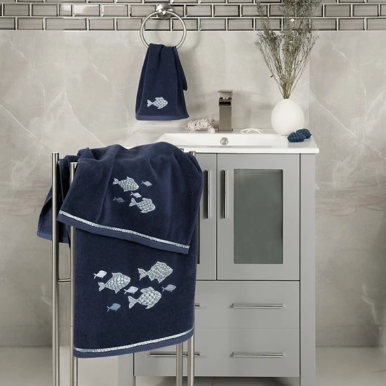 Linum Home Textiles Turkish Cotton Figi 2-piece Embellished Bath Towel Set White Linum Home Textiles Turkish Cotton Figi 2-piece Embellished Bath Towel Set White -Linum Home Textiles store unnamed file 6185