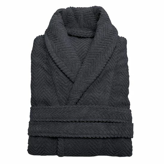 Linum Home Textiles Unisex Herringbone Weave Bathrobe Midnight Blue Linum Home Textiles Unisex Herringbone Weave Bathrobe Midnight Blue -Linum Home Textiles store unnamed file 62