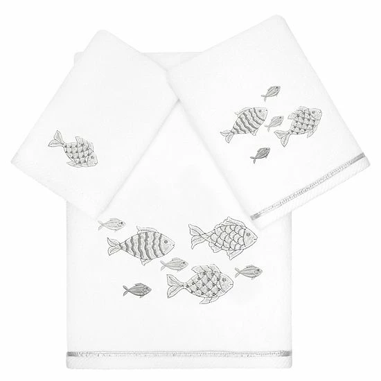 Linum Home Textiles Turkish Cotton Figi 3-piece Embellished Towel Set Marine Linum Home Textiles Turkish Cotton Figi 3-piece Embellished Towel Set Marine -Linum Home Textiles store unnamed file 6209