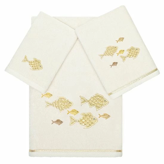 Linum Home Textiles Turkish Cotton Figi 3-piece Embellished Towel Set Marine Linum Home Textiles Turkish Cotton Figi 3-piece Embellished Towel Set Marine -Linum Home Textiles store unnamed file 6210