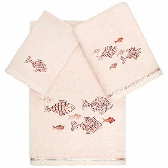 Linum Home Textiles Turkish Cotton Figi 3-piece Embellished Towel Set Marine Linum Home Textiles Turkish Cotton Figi 3-piece Embellished Towel Set Marine -Linum Home Textiles store unnamed file 6212