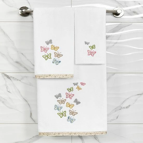 Linum Home Textiles Turkish Cotton Mariposa 2-piece Embellished Fingertip Towel Set Beige Linum Home Textiles Turkish Cotton Mariposa 2-piece Embellished Fingertip Towel Set Beige -Linum Home Textiles store unnamed file 6216