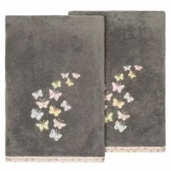 Linum Home Textiles Turkish Cotton Mariposa 2-piece Embellished Bath Towel Set Charcoal 24 Linum Home Textiles Turkish Cotton Mariposa 2-piece Embellished Bath Towel Set Charcoal -Linum Home Textiles store unnamed file 6238