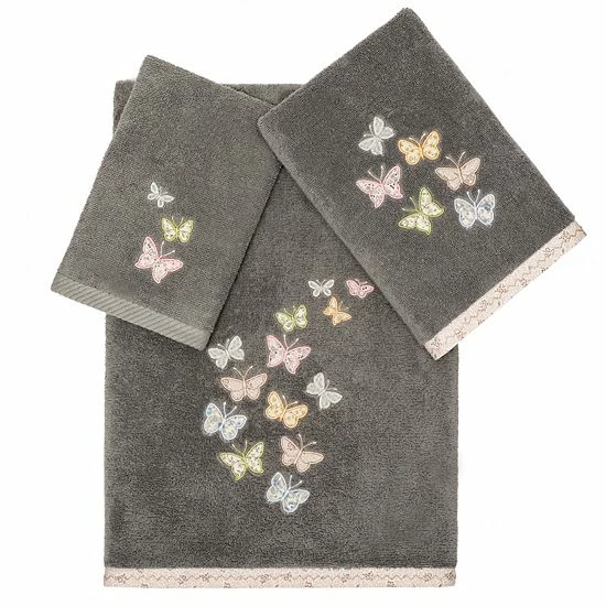 Linum Home Textiles Turkish Cotton Mariposa 3-piece Embellished Towel Set Beige Linum Home Textiles Turkish Cotton Mariposa 3-piece Embellished Towel Set Beige -Linum Home Textiles store unnamed file 6252