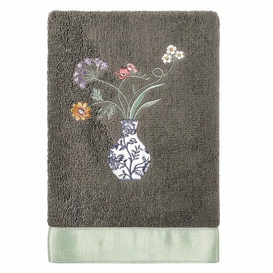 Linum Home Textiles Turkish Cotton Stella 4-piece Embellished Towel Set Beige 5 Linum Home Textiles Turkish Cotton Stella 4-piece Embellished Towel Set Beige - Image 5