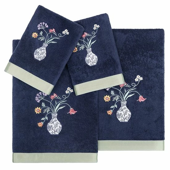 Linum Home Textiles Turkish Cotton Stella 4-piece Embellished Towel Set Beige 16 Linum Home Textiles Turkish Cotton Stella 4-piece Embellished Towel Set Beige - Image 16