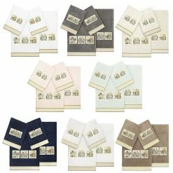 Linum Home Textiles Turkish Cotton Belinda 4-piece Embellished Towel Set Charcoal 7 Linum Home Textiles Turkish Cotton Belinda 4-piece Embellished Towel Set Charcoal -Linum Home Textiles store unnamed file 6355