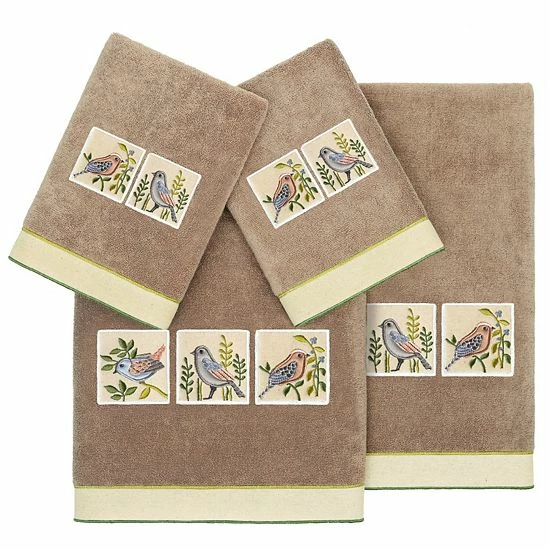 Linum Home Textiles Turkish Cotton Belinda 4-piece Embellished Towel Set Charcoal Linum Home Textiles Turkish Cotton Belinda 4-piece Embellished Towel Set Charcoal -Linum Home Textiles store unnamed file 6357