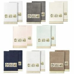 Linum Home Textiles Turkish Cotton Belinda 2-piece Embellished Bath Towel Set Cocoa 4 Linum Home Textiles Turkish Cotton Belinda 2-piece Embellished Bath Towel Set Cocoa -Linum Home Textiles store unnamed file 6397