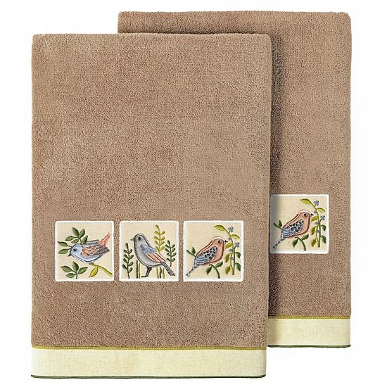 Linum Home Textiles Turkish Cotton Belinda 2-piece Embellished Bath Towel Set Cocoa Linum Home Textiles Turkish Cotton Belinda 2-piece Embellished Bath Towel Set Cocoa -Linum Home Textiles store unnamed file 6401