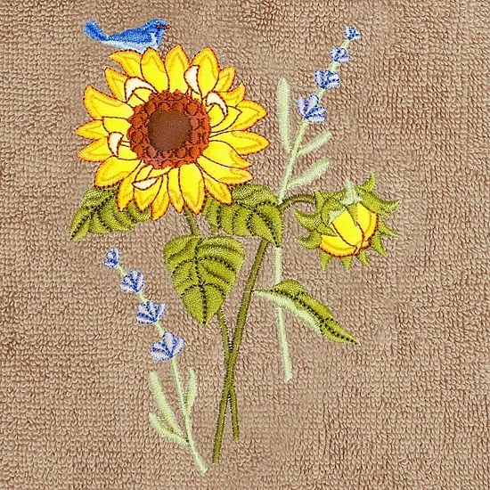 Linum Home Textiles Turkish Cotton Girasol 4-piece Embellished Towel Set Blush 6 Linum Home Textiles Turkish Cotton Girasol 4-piece Embellished Towel Set Blush - Image 6
