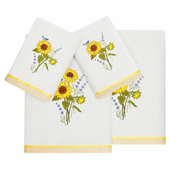 Linum Home Textiles Turkish Cotton Girasol 4-piece Embellished Towel Set Blush 13 Linum Home Textiles Turkish Cotton Girasol 4-piece Embellished Towel Set Blush - Image 13