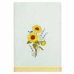 Linum Home Textiles Turkish Cotton Girasol 3-piece Embellished Towel Set White -Linum Home Textiles store unnamed file 6444