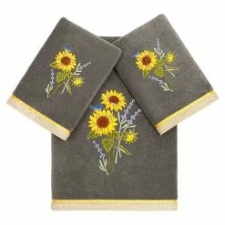 Linum Home Textiles Turkish Cotton Girasol 3-piece Embellished Towel Set White -Linum Home Textiles store unnamed file 6454