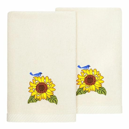 Linum Home Textiles Turkish Cotton Girasol 2-piece Embellished Fingertip Towel Set Blush Linum Home Textiles Turkish Cotton Girasol 2-piece Embellished Fingertip Towel Set Blush -Linum Home Textiles store unnamed file 6456