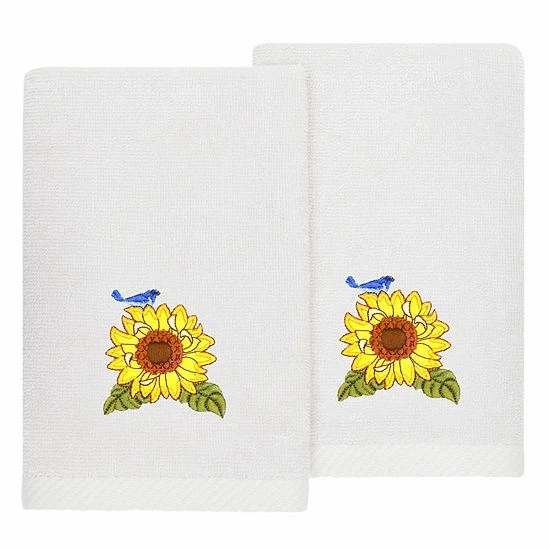 Linum Home Textiles Turkish Cotton Girasol 2-piece Embellished Fingertip Towel Set Blush Linum Home Textiles Turkish Cotton Girasol 2-piece Embellished Fingertip Towel Set Blush -Linum Home Textiles store unnamed file 6464