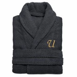 Linum Home Textiles Turkish Cotton Personalized Herringbone Weave Bathrobe -Linum Home Textiles store unnamed file 648