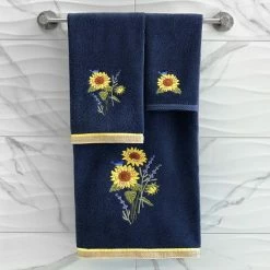 Linum Home Textiles Turkish Cotton Girasol 2-piece Embellished Bath Towel Set Silver -Linum Home Textiles store unnamed file 6484