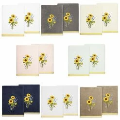 Linum Home Textiles Turkish Cotton Girasol 2-piece Embellished Bath Towel Set Silver -Linum Home Textiles store unnamed file 6486