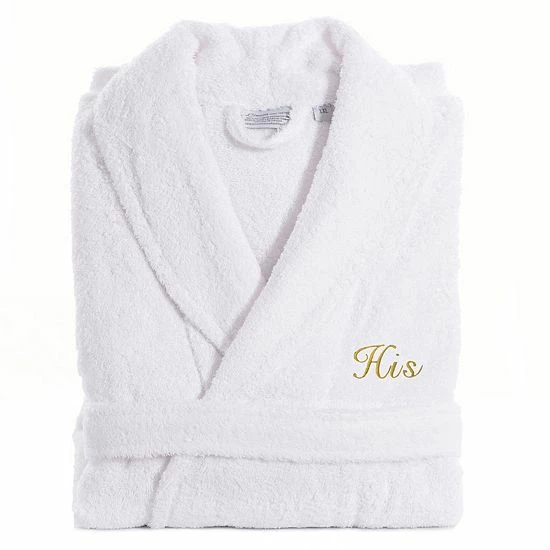 Men's Linum Home Textiles Turkish Cotton Embroidered ''His'' Terry Bathrobe Navy Men's Linum Home Textiles Turkish Cotton Embroidered ''His'' Terry Bathrobe Navy -Linum Home Textiles store unnamed file 6526