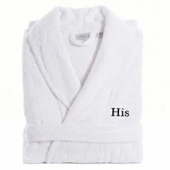 Men's Linum Home Textiles Turkish Cotton Embroidered ''His'' Terry Bathrobe Gold 3 Men's Linum Home Textiles Turkish Cotton Embroidered ''His'' Terry Bathrobe Gold -Linum Home Textiles store unnamed file 6530