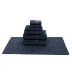 Linum Home Textiles 7-piece Turkish Cotton Sinemis Terry Bath Towel Set Navy 4 Linum Home Textiles 7-piece Turkish Cotton Sinemis Terry Bath Towel Set Navy -Linum Home Textiles store unnamed file 6595