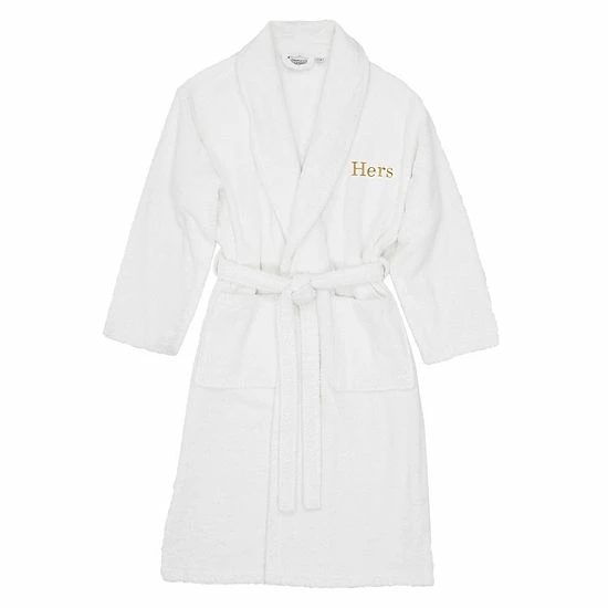 Women's Linum Home Textiles Turkish Cotton Embroidered ''Hers'' Terry Bathrobe Gold Women's Linum Home Textiles Turkish Cotton Embroidered ''Hers'' Terry Bathrobe Gold -Linum Home Textiles store unnamed file 6613