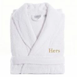 Women's Linum Home Textiles Turkish Cotton Embroidered ''Hers'' Terry Bathrobe Gold 4 Women's Linum Home Textiles Turkish Cotton Embroidered ''Hers'' Terry Bathrobe Gold -Linum Home Textiles store unnamed file 6615