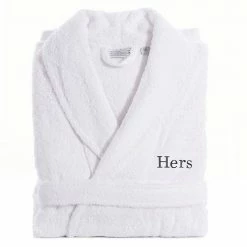 Women's Linum Home Textiles Turkish Cotton Embroidered ''Hers'' Terry Bathrobe Gold 6 Women's Linum Home Textiles Turkish Cotton Embroidered ''Hers'' Terry Bathrobe Gold -Linum Home Textiles store unnamed file 6617