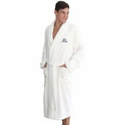 Linum Home Textiles ''Mr.'' Terry Bathrobe White Gold -Linum Home Textiles store unnamed file 6639