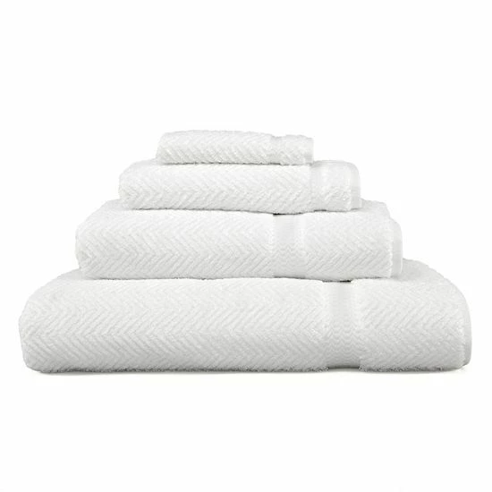 Linum Home Textiles Herringbone 4-piece Bath Towel Set Midnight Blue 3 Linum Home Textiles Herringbone 4-piece Bath Towel Set Midnight Blue - Image 3