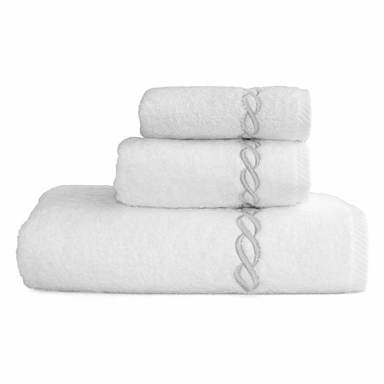 Linum Home Textiles Cadena 3-piece Towel Set White Silver Linum Home Textiles Cadena 3-piece Towel Set White Silver -Linum Home Textiles store unnamed file 6739