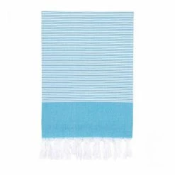 Linum Home Textiles Elegant Thin Stripe Pestemal Beach Towel Turquoise -Linum Home Textiles store unnamed file 6753